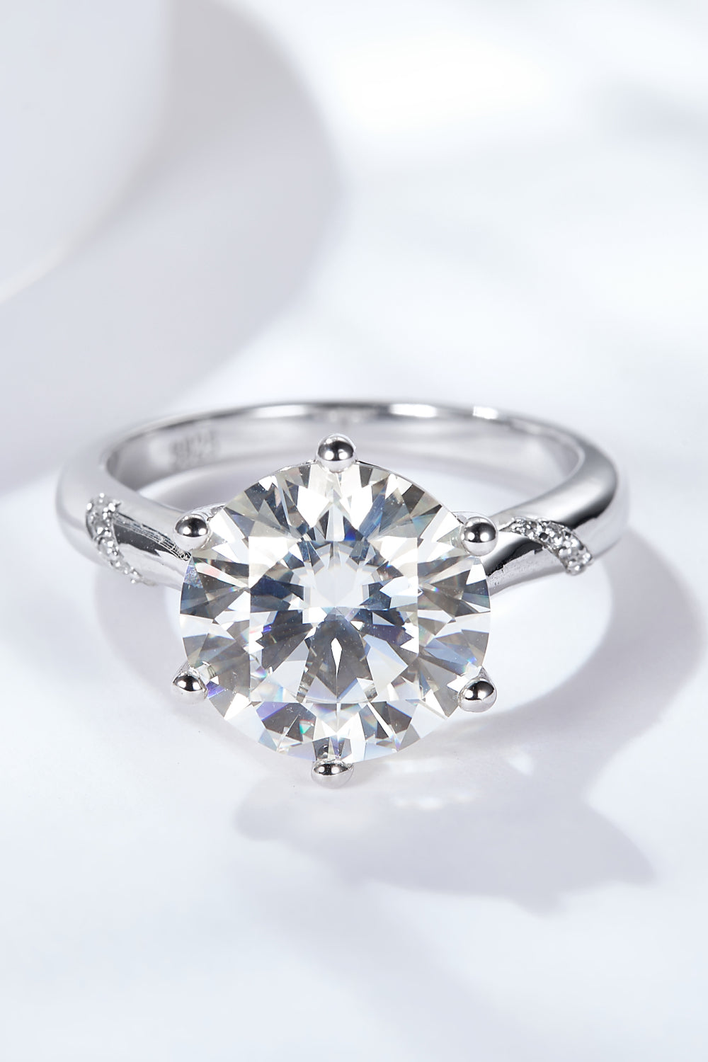 5 Carat Moissanite Solitaire Ring - razmas Shop