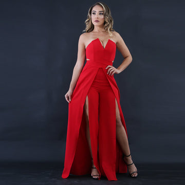 Hollow Long Jumpsuit