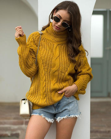 Women's turtleneck sweater