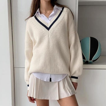 Loose pullover sweater