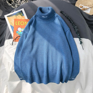 Turnable turtleneck sweater