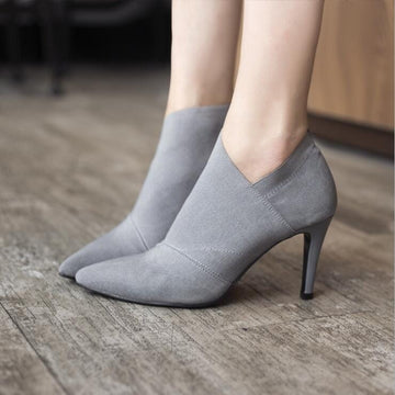 Women Retro High Heel Ankle Boot