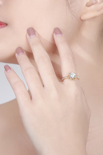 Kiss Me Once Moissanite Ring