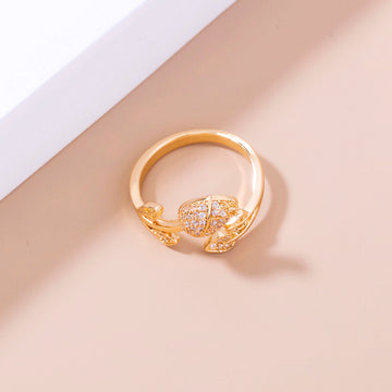 Romantic Rose Zircon Ring