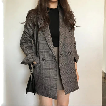 Double Row Button Blazer