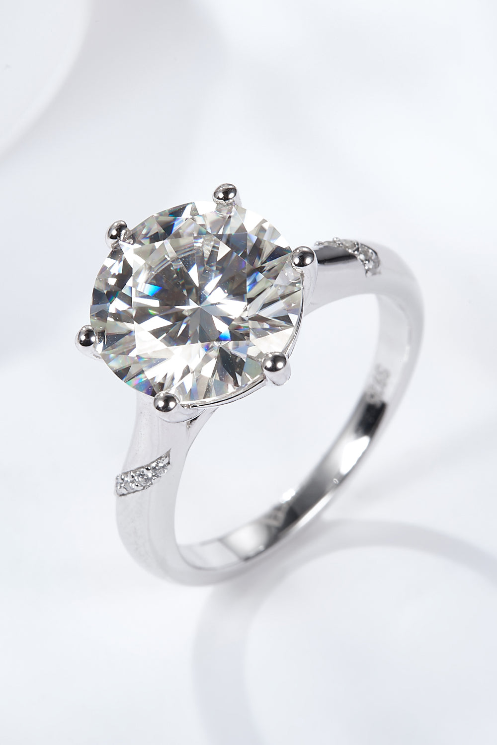 5 Carat Moissanite Solitaire Ring - razmas Shop