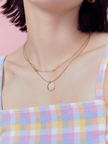 Double layered necklace