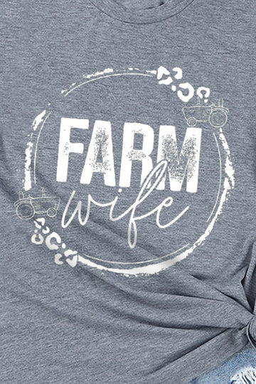 FARM WIFE Graphic Tee Shirt