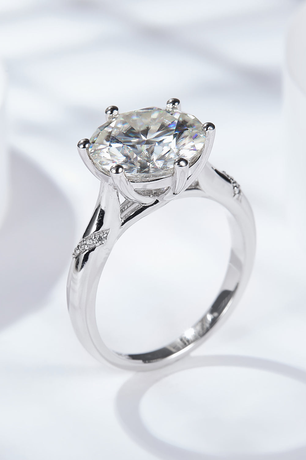 5 Carat Moissanite Solitaire Ring - razmas Shop