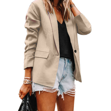 Women's solid color blazer