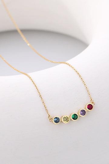 925 Sterling Silver Rainbow Cubic Zirconia Necklace