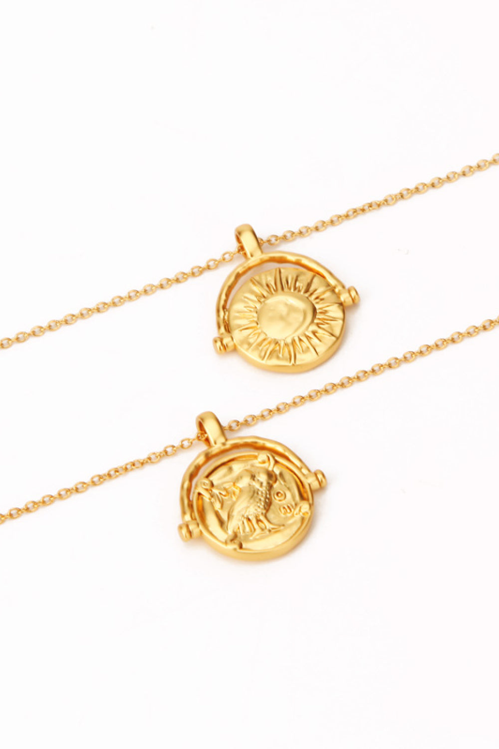 18K Gold-Plated Brass Double Sided Wear Necklace - razmas Shop